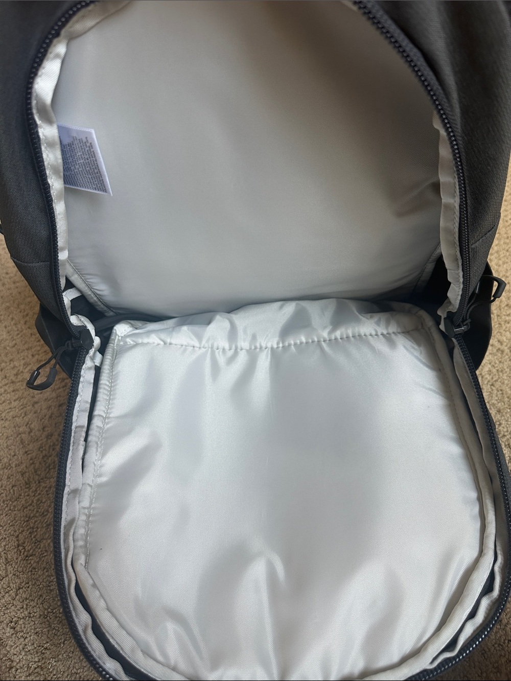 The North Face Black Borealis-Style Backpack with Front Bungee - Picture 4 of 6